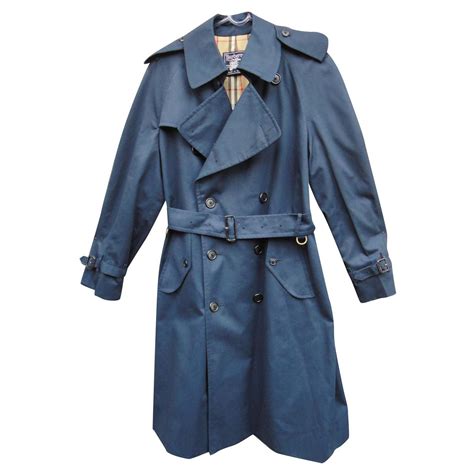 burberry trench coat navy blue|authentic Burberry trench.